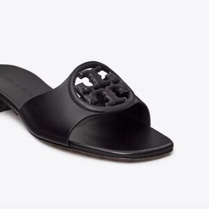 Tory Burch Miller Bombe Black Cutout Sandals, 8.5
